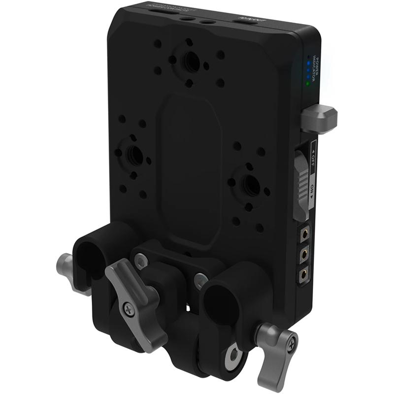 Kondor Blue V-Mount Pro Battery Plate with Swiveling Rod Block